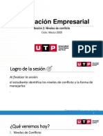 Negociacion Empresarial Niveles de Conflicto