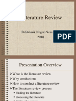 Literature Review: Politeknik Negeri Semarang 2018