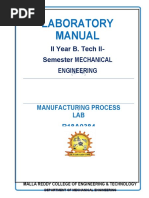 Manufacturing Processes Lab