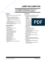 Lan8710A/Lan8710Ai: Small Footprint Mii/Rmii 10/100 Ethernet Transceiver With HP Auto-Mdix and Flexpwr Technology