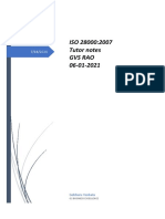 WHat Is ISO 28000 - Tutor Note 2