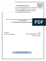 Devoir Methode Numerique