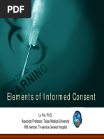 Elements of Informed Consent - Lu Pai