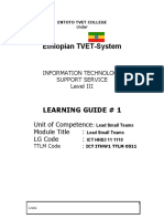 Ethiopian TVET-System: Learning Guide # 1