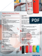 Nokia 5230 Data Sheet