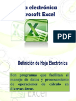 Hoja Electrónica Microsoft Excel