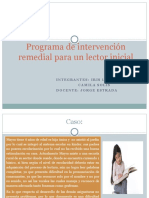 Programa de Intervención de Lectura