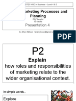 N How The Marketing Function Relates To The Wider Organisational Context.