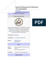 Ley Dodd-Frank de Reforma de Wall Street y Protección Al Consumidor