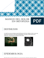 Manejo Del Dolor en Ortopedia