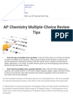 AP Chemistry Multiple-Choice Review Tips Notes