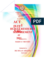 ACT Ivit Y#3 I: Human Resource Management Summ Er 2021