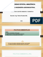 Políticas Ambientales Ecuador - Legislación - GAMEN