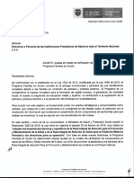 Comunicado IPS - Nuevo Modelo Verificación en Salud Programa Familias en Acción