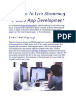 A Guide To Live Streaming Mobile App Development