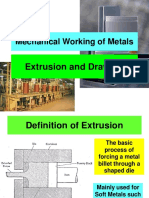 Mechanical Working of Metals (Extrusion and Drawing)