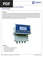 Condensate Recovery Meter CRM 485R: Energy Conservation - Environment - Process Efficiency