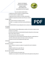 Republic of The Philippines Bulacan State University Hagonoy Campus Tel/Fax: (044) 791-0153 Semi Detailed Lesson Plan in English 1 I. Objectives