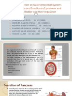 Gastrointestinal System Secretion and Functions of Pancreas and Gallbladder and Their Regulation