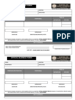 Official Business Form: Itinerary/Destination Purpose (S) Time of Departure Return