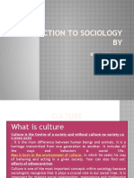 Introduction To Sociology BY: DR - Sareer Khan