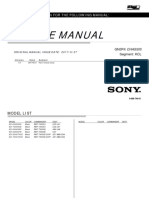 Service Manual: History Information For The Following Manual