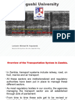 1 - Overview of The Transportation Sector in Zambia