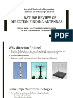 Literature Review of Direction Finding Antennas