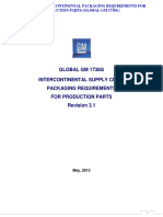 GM1738G Intercontinental Supply Chain Packaging Requirements For Production Parts