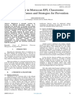 Misbehavior in Moroccan EFL Classrooms Exploring The Causes and Strategies For Prevention