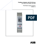 Fieldbus Adapter With DC-Drives: DCS 400, DCS 500B, DCS 600 PROFIBUS Adapter Module NPBA-12