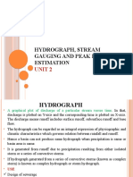 Hydrograph, Stream Gauging and Peak Flood Estimation: Unit 2