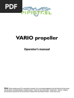 VARIO Propeller: Operator's Manual