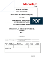 Informe Final de SST Supe - MACADAM