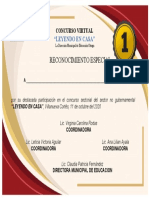 Diploma Primer Lugar