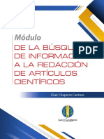 De La Búsqueda de Información A La Redacción de Artículos Científicos