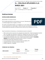 Examen Parcial - Cálculo Aplicado A La Física 2 CGT - Marzo 2021 - Calculo Aplicado A La Fisica 2 (18100)