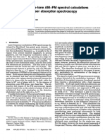 Single-Tone and Two-Tone AM-FM Spectral Calculations For Tunable Diode Laser Absorption Spectros