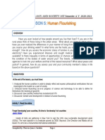 STS Lesson 5 Human Flourishing