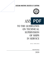 Annexes To The Guidelines On Technical Supervision of Ships in Service 2-030101-009-E Annex