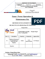 Method of Statement RT R Pipe 450 MM Dia PW Installation Saudi Binladin