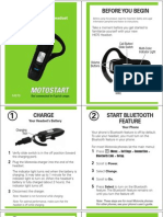 Before You Begin: Bluetooth Handsfree Headset