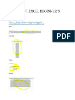 Microsoft Excel Beginner'S Tutorial: Parts of The Sheet