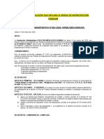 Modelo de Resolución Que Declara El Riesgo de Desprotección Provisional1