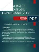 Idiosyncratic Reactions and Hypersensitivity