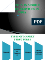 Oligopoly in Mobile Phone Services