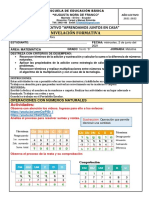 Semana 4 Miercoles 2 de Junio Evaluacion Diagnostica de Matematica Sexto Grado 2021-2022