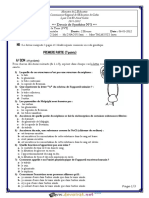 Devoir de Synthèse N°2 - SVT - 3ème Sciences Exp (2011-2012) MR Salhi Mohamed