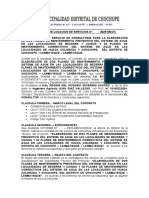 Contrato - Planes de Mantenimiento Preventivo Del Sistema de Agua Becerra Caigua Huaca Colorada y Chochope