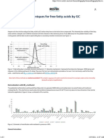 Derivatization Techniques For Free Fatty Acids by GC